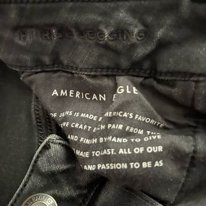 High waisted American Eagle black jegging